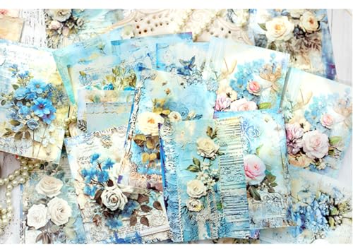 MAFELOE Retro Scrapbook Supplies, 40 Pieces, Flower Clusters Series-E - color: 40Pcs-Flower Clusters Series-E