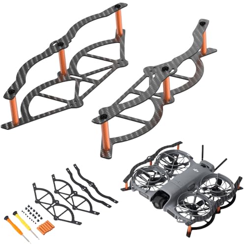 Coyktonty Carbon Fiber Propeller Guard/Gimbal Bumper Guard for DJI NEO 2 Drone Precision-Crafted for Enhanced Protection & Durability
