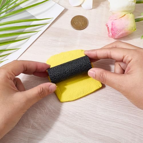 CRASPIRE Polymer Clay Texture Roller Plastic Black Embossing Pottery Texture Rollers for Earrings Jewelry Making Clay Modeling Shaping DIY Craft Ceramics Pottery Tool - color: Black