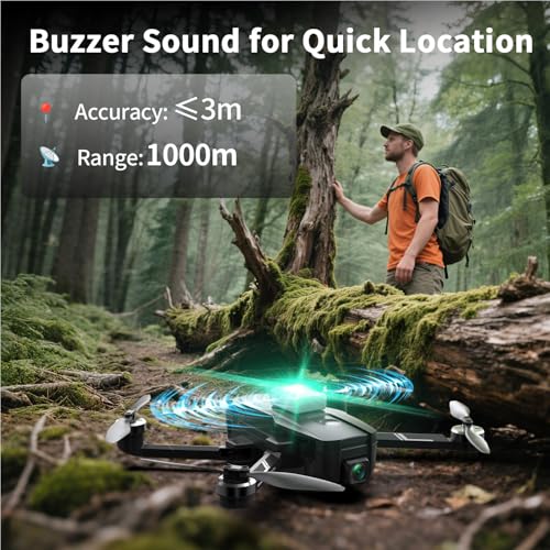 Holyton FAA Compliant Remote ID Module with Buzzer & Strobe Light, GPS Tracking, 4H Battery Life, Spare Part for Drone, Remote ID Broadcast Module for FPV GPS Drones with Camera & RC Aircraft Quadcopters
