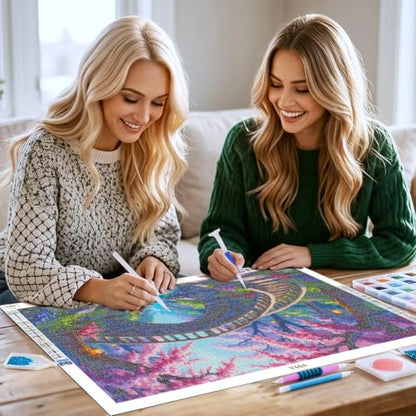 YOYA Large Diamond Art Kits for Adults, Dream Forest 5D Diamond Painting - color: Dream Forest 502