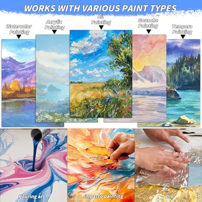 Oleitodh 3 Pack Stretched Canvas 48x36 Inch Large Cotton Painting Canvas - size: 36" x48"-3 Pack