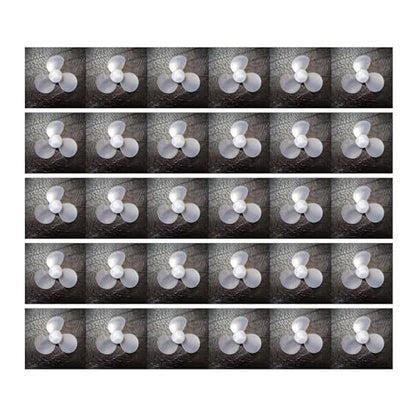 30 Pc Propeller Props, Small Three-Blade Propeller Blade Transparent Soft Fan Blade Model Creative Production Process Material Model 2.6in axis Diameter 0.08in skrnrhrery