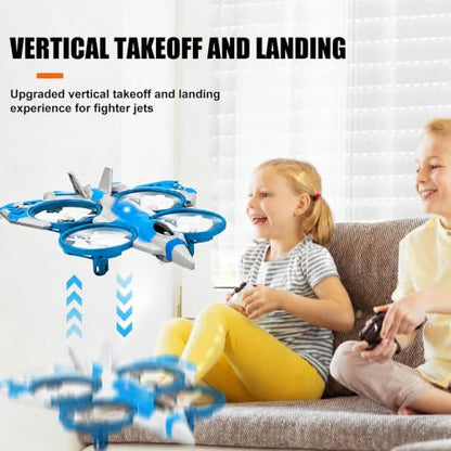 2-in-1 RC Fighter Airplane for Land and Air for Kids Adults 6+