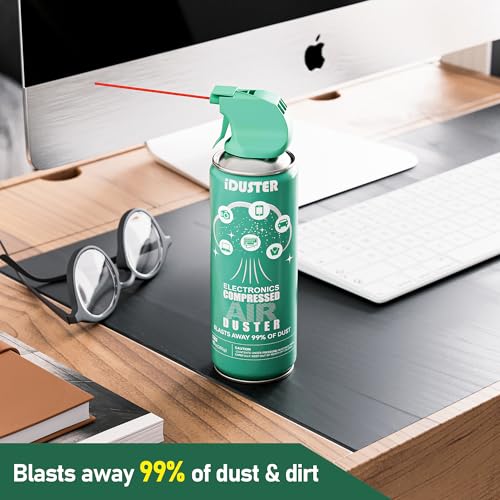 Compressed Air Duster Can for Electronics, Keyboard & Computer Cleaner, Precision Dust Remover, Non-Flammable