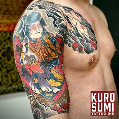 Kuro Sumi Double Sumi Tribal Black, Vegan Friendly, Professional Ink 1.5oz