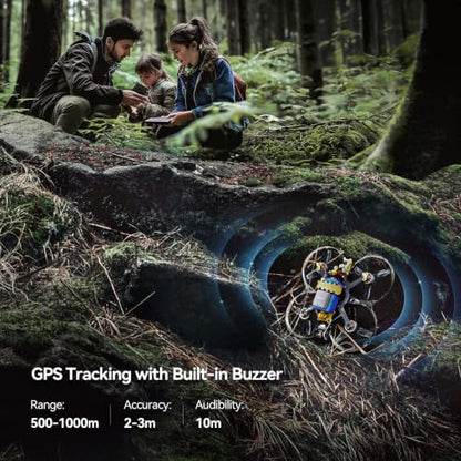 Ruko R111S Remote ID Module for Drone with GPS Tracker/Finder and Beeper - color: Grey