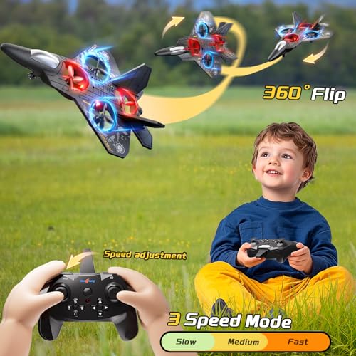 Remote Control Airplane Drone for Kids 8-12, Outdoor Flying Toy for Boys - size: L0712