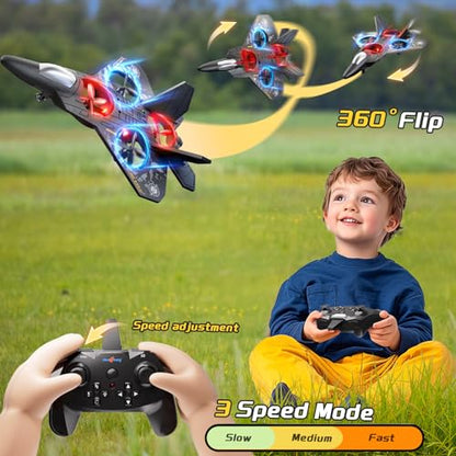 Remote Control Airplane Drone for Kids 8-12, Outdoor Flying Toy for Boys - size: L0712
