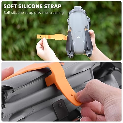 BRDRC Propeller Holder for DJI Air 3 3S, Propellers Strap Protector Fixator Stabilizer for DJI Mavic Air 3 / Air 3S Drone Accessories(Orange)