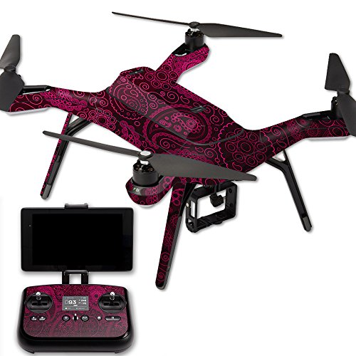MightySkins Skin Compatible with 3DR Solo Drone Quadcopter wrap Cover Sticker Skins Paisley