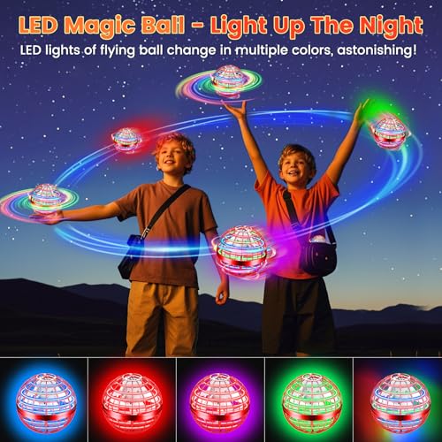 Flying Orb Ball Toy, 2026 Upgrade Hand Controlled Hover Ball - color: Bright Red, size: 1 Pack