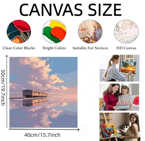 GXGLLPZBY Sky Strain Painting by Numbers for Adults Beginner,15.7X19.7 inch - color: PB333-1
