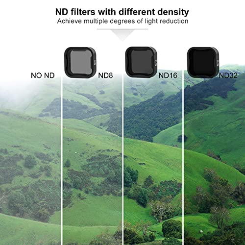 SOONSUN 6-Pack ND/CPL & Snorkeling Lens Filters for GoPro Hero 7/6/5 Black