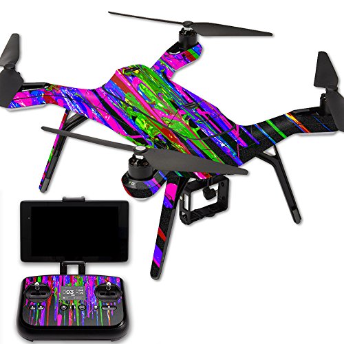 MightySkins Skin Compatible with 3DR Solo Drone Quadcopter wrap Cover Sticker Skins Drips - color: Drips