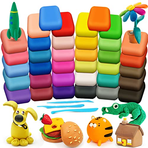Air Dry Clay, 36 Colors Modeling Magic Clay for Kids - color: 36 Colors