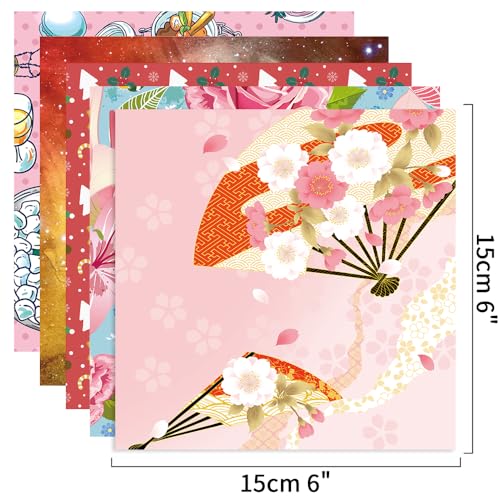 10 Different Packs Full Collection Origami Paper, 6-Inch Double Sided Color - color: 10set