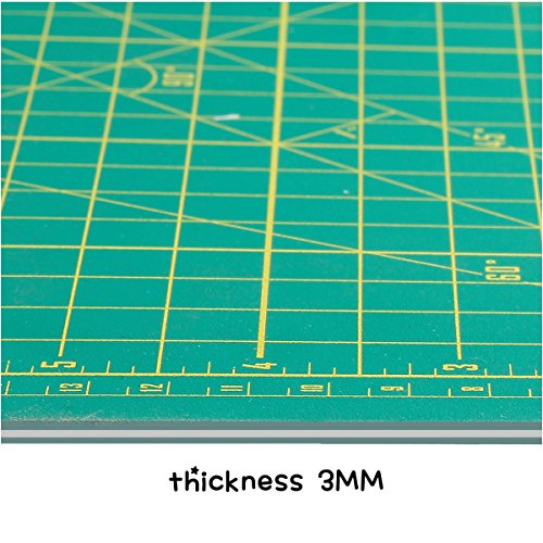 ZERRO Cutting Mat 12" x 9" Self Healing Rotary Cutting Mat A4 - size: 12"L x 9"W