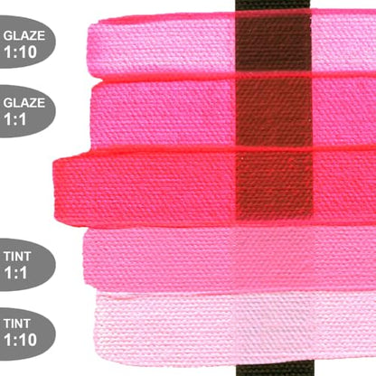 GOLDEN Fluid Acrylics, Fluorescent Pink, 1 fl. oz. Bottle