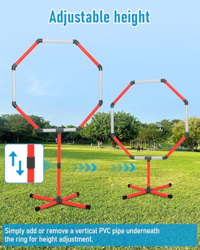 Portable Drone Obstacle Course Kit with 3 Size Hoop Gates & Storage Bag - size: 20"/23"/27"