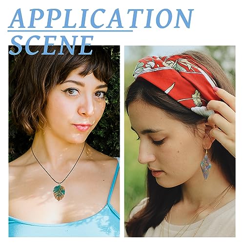 Elecrelive 2Pcs Geometric Resin Earring Molds Leaf Heart Triangle Teardrop Epoxy Silicone Earring Mould with Ear Hooks for Women DIY Craft Pendants Necklace Key Chains - color: Clear-Geometric