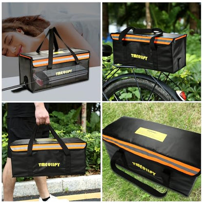 TMEOIIPY Ebike Battery Bag, Fireproof Large Capacity for Charging - style: 22 X 9.5 X 9.5in