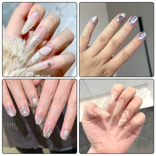 JJUNW 4Pcs Spider Gel for Nails, Clay Texture Tools, Liner Brush for Nails Gel Scoring Tool Pottery, Roller Polymer Clay Tools Nail Art for Sculpture Detail Texturing and Modeling
