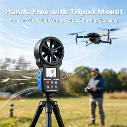866B Digital Anemometer, Handheld Wind Speed CFM Meter [2 PCS] - color: 866B (2 PCS)