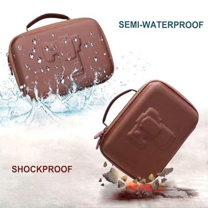 Small Camera Case Bag for Canon EOS Rebel T7/R50//R100 DSLR Camera Brown - color: Brown, size: Small
