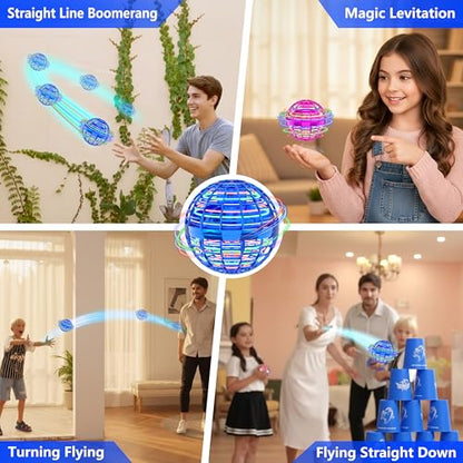 Flying Orb Ball Toys for Kids,2026 Upgraded Magic Flying Cosmic - color: Blue