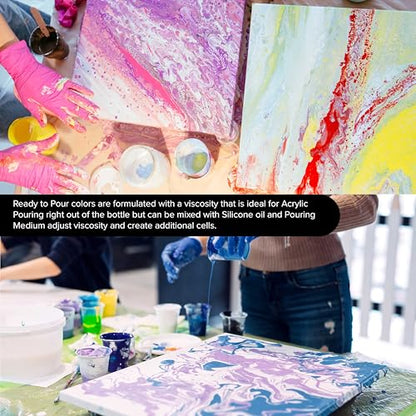Pouring Masters Neon Yellow 32-oz Ready to Pour Acrylic Pouring Paint