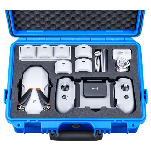 Lykus Titan AM100 Waterproof Hard Case for Potensic Atom 2/3-Axis/SE/LT - color: Blue