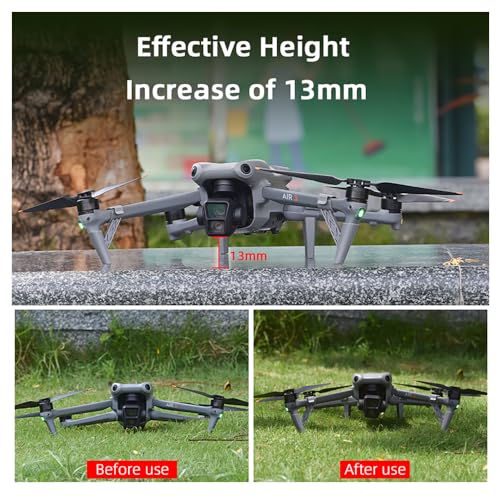 CAPART Extended Legs Landing Gear for DJI Air 3 Drone Accessories, Portable Extension Feet Support Stand