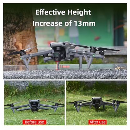 CAPART Extended Legs Landing Gear for DJI Air 3 Drone Accessories, Portable Extension Feet Support Stand
