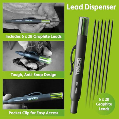 Tracer 8 Piece Construction Marker Kit - Carpenter Pencil Set - style: 8pc Set
