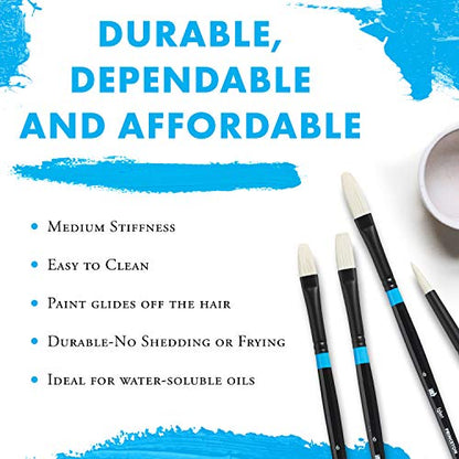Princeton Aspen Filbert Brush, Synthetic, Long Handle, Size 2, 1 Count - size: Size 2