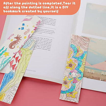 Cavnewt Watercolor Coloring Books for Kids Ages 4-8 - color: 1Pack Genie Garden