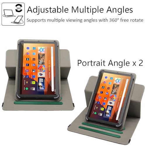Universal 10 10.1 11 Inch Android Tablet Case Cover for 9.6-11 Inch Tablet - color: Emerald Green