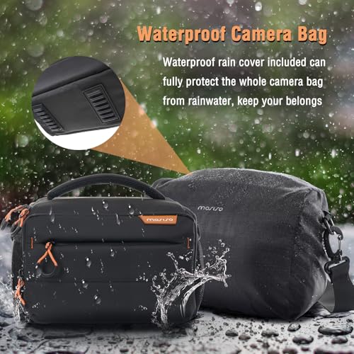 MOSISO Small Camera Bag for Photographers, Camera Shoulder Bags, Black - color: Black
