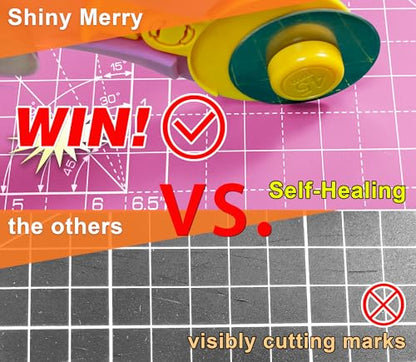 Self Healing Cutting Mat A2 18"x 24" Double Sided Pink Mat - color: Pink, size: A2 (18" x 24")