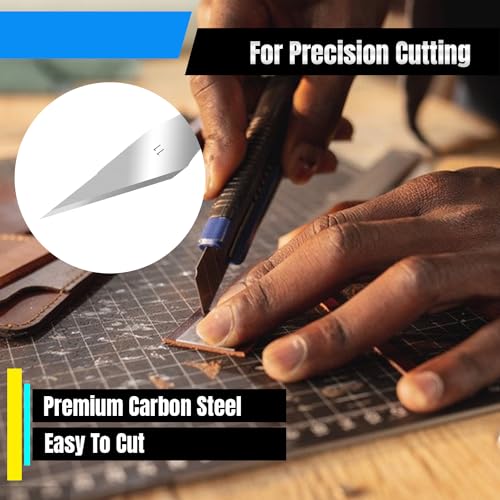 120 Pcs Exacto Knife Blades, #11 Sharp Corner High Carbon Steel Hobby Knife Blade Refills Hobby Knife Replacement Blades for Craft, Scrapbooking, Stencil - size: #11 Sharp Angle
