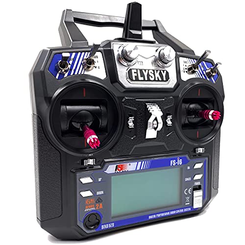 FLYSKY FS-i6 6CH 2.4GHz Radio System RC Transmitter Controller with FS-iA6 Receiver for RC Helicopter Plane Quadcopter Glide(Model_2)