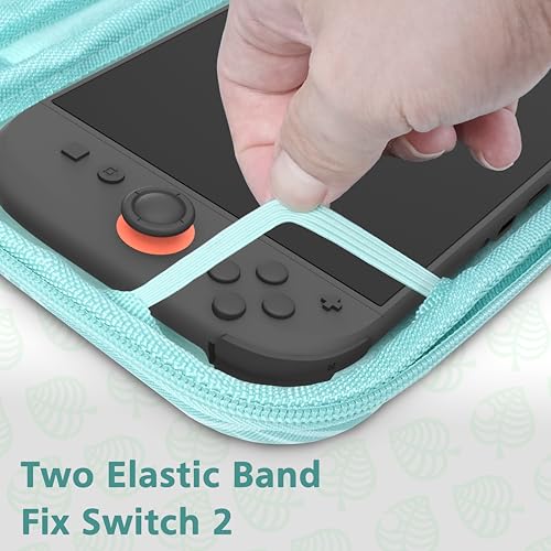 TIKOdirect Switch 2 Carrying Case with 12 Game Card Slots and Inner Pocket - color: Green