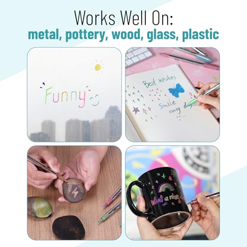 Mr. Pen- Metallic Paint Markers, 10 Colors - style: Metallic Markers