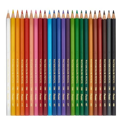 Pentel Arts Watercolour Pencil Set - Assorted (Pack of 12) CB9-12U - size: 12 Count (Pack of 1)