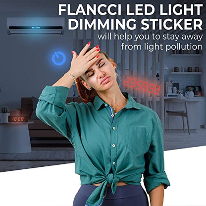 FLANCCI LED Light Dimming Stickers, Light Dimming Stickers, (2 Sheets) Dimming Sheets (6 Sheets 100%) - size: 6 SHEETS 100%
