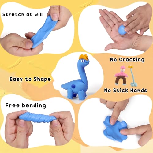 Ixiaoyoo 60 Colors Polymer Clay, Oven Bake DIY Modeling Clay for Kids - color: 60 Colors