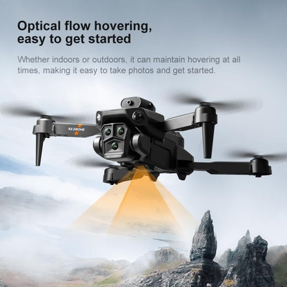 K6 Max FPV Foldable Drone 4K HD Camera, Optical Flow Hovering, 360° Roll, One-Key Start, 2 Batteries, 100m Range, for Adults and Teens 14+