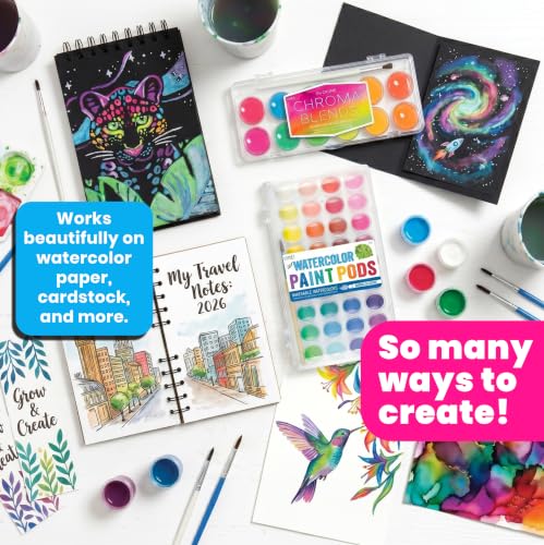 Ooly Chroma Blends Neon Watercolor Paint Set - style: Chroma Blends Neon Pods