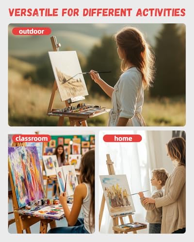 Simetufy 24 Pack 9x12 inch Flat Canvas Boards for Painting 8oz Gesso Primed - size: 9"x12"